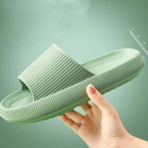 Soft Eva Indoor Slippers, Thick Sole For Women